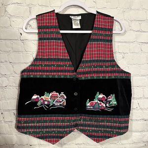 Vintage Victoria Jones Petites Christmas Vest PL